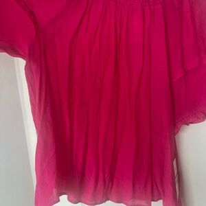 Marshalls Hot Pink Off-Shoulder Tunic